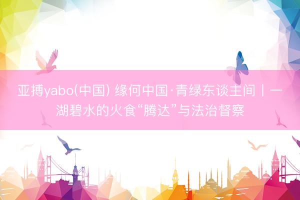 亚搏yabo(中国) 缘何中国·青绿东谈主间丨一湖碧水的火食“腾达”与法治督察