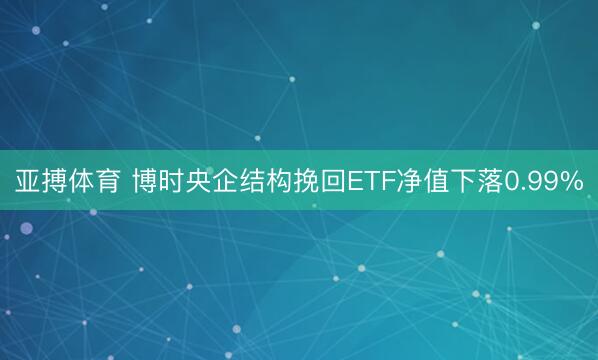 亚搏体育 博时央企结构挽回ETF净值下落0.99%