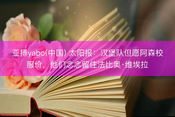 亚搏yabo(中国) 太阳报：汉堡队但愿阿森校服价，他们念念留住法比奥·维埃拉