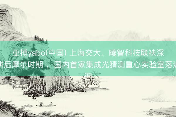 亚搏yabo(中国) 上海交大、曦智科技联袂深耕后摩尔时期 ，国内首家集成光猜测重心实验室落沪